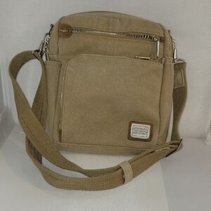 Travelon Beige Messenger Bag